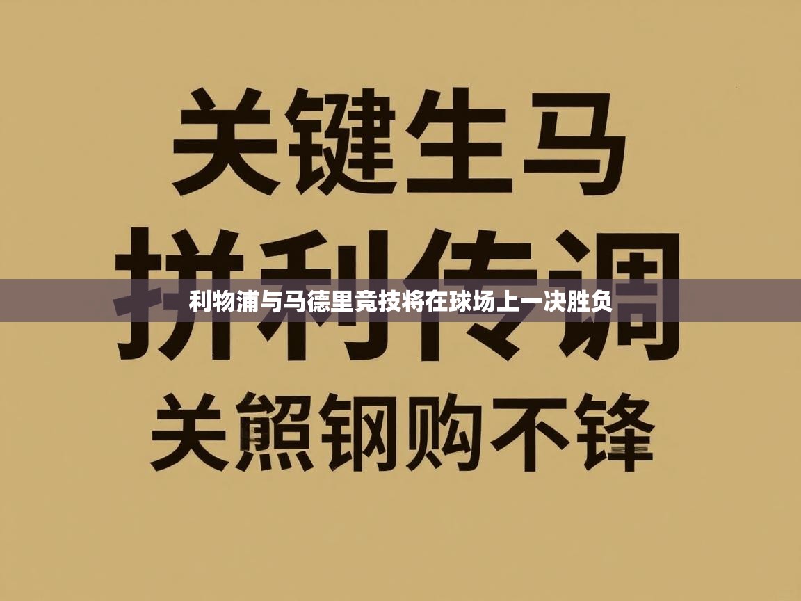 利物浦与马德里竞技将在球场上一决胜负 第1张
